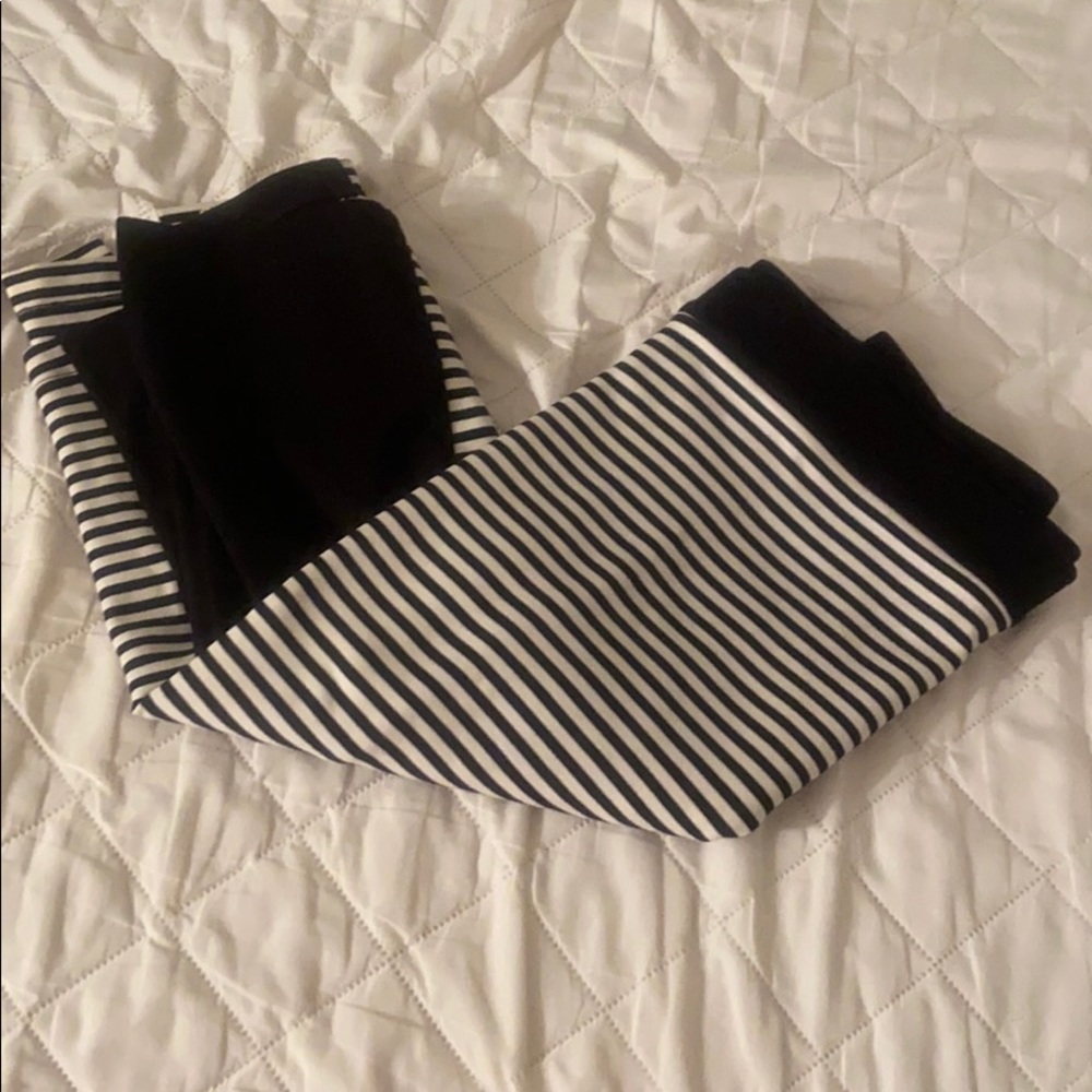 Torrid SZ4 black and pinstripe skirt w/ split